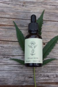 Hemp Cedar Body with hemp leaf